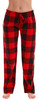 Buffalo Plaid Cotton Pajama Pants / Sleepwear