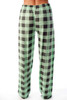Buffalo Plaid Cotton Pajama Pants / Sleepwear