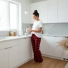 Buffalo Plaid Cotton Pajama Pants / Sleepwear