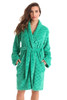 Textured Velour Bath Robe