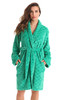 Textured Velour Bath Robe