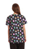 Brown Paisley Scrub Top