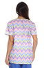 Brown Paisley Scrub Top