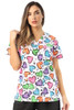 Brown Paisley Scrub Top