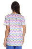 Brown Paisley Scrub Top