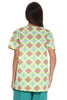 Brown Paisley Scrub Top