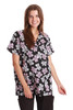 Brown Paisley Scrub Top
