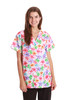 Brown Paisley Scrub Top