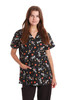 Brown Paisley Scrub Top