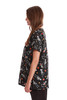 Brown Paisley Scrub Top