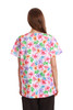 Brown Paisley Scrub Top