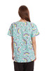 Brown Paisley Scrub Top
