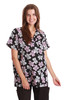 Brown Paisley Scrub Top