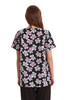 Brown Paisley Scrub Top