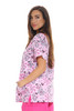 Brown Paisley Scrub Top