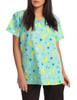 Brown Paisley Scrub Top