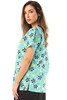 Brown Paisley Scrub Top