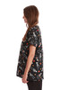Brown Paisley Scrub Top