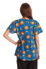 Brown Paisley Scrub Top