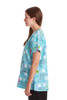 Brown Paisley Scrub Top