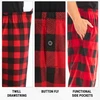 #followme Microfleece Mens Buffalo Plaid Pajama Pants with Pockets
