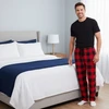 #followme Microfleece Mens Buffalo Plaid Pajama Pants with Pockets