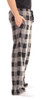 #followme Microfleece Mens Buffalo Plaid Pajama Pants with Pockets