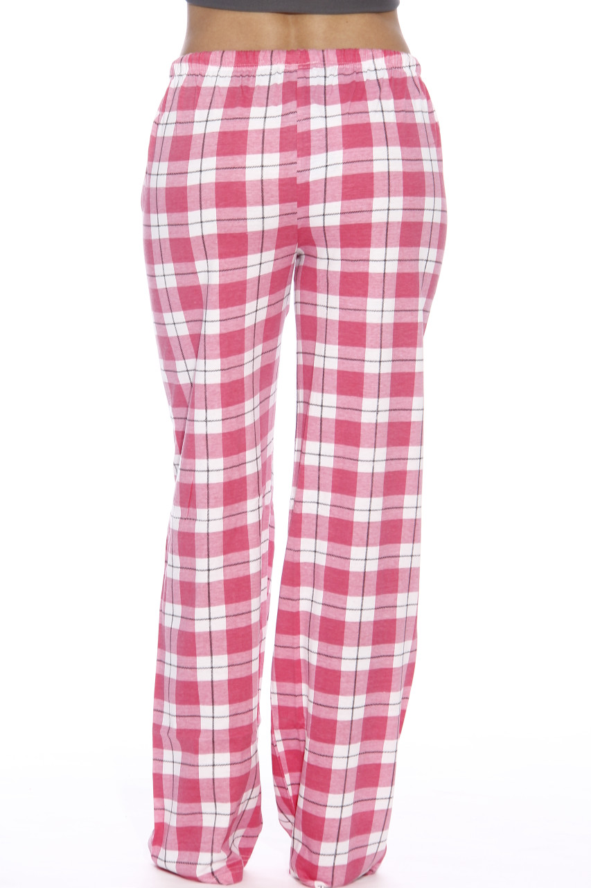 Plaid Pajama Pants Cotton Jersey - Just Love Fashion