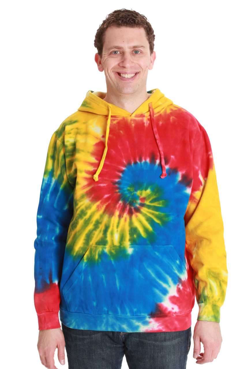 followme Tie Dye Pullover Hoodie for Men and Women Fleece Hooded