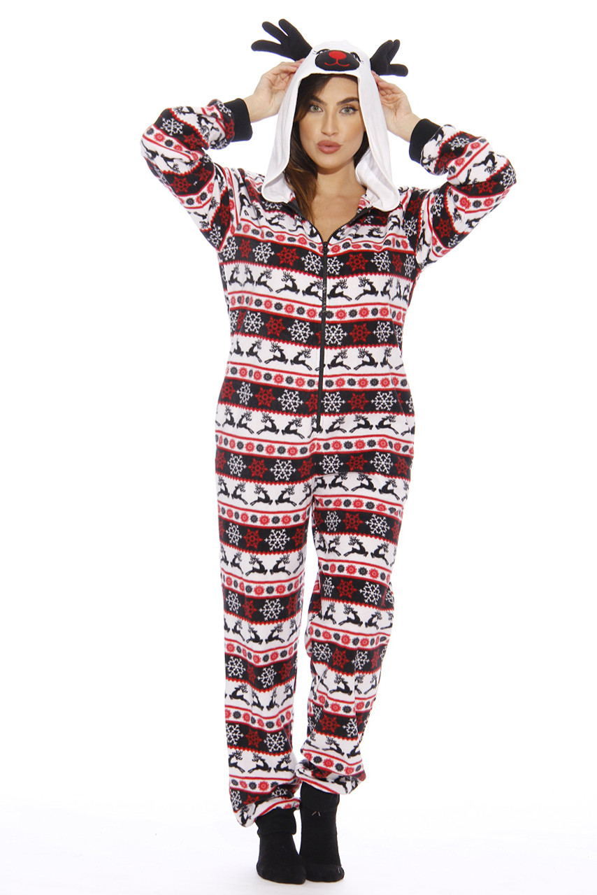 Just Love Holiday Adult Onesie Pajamas