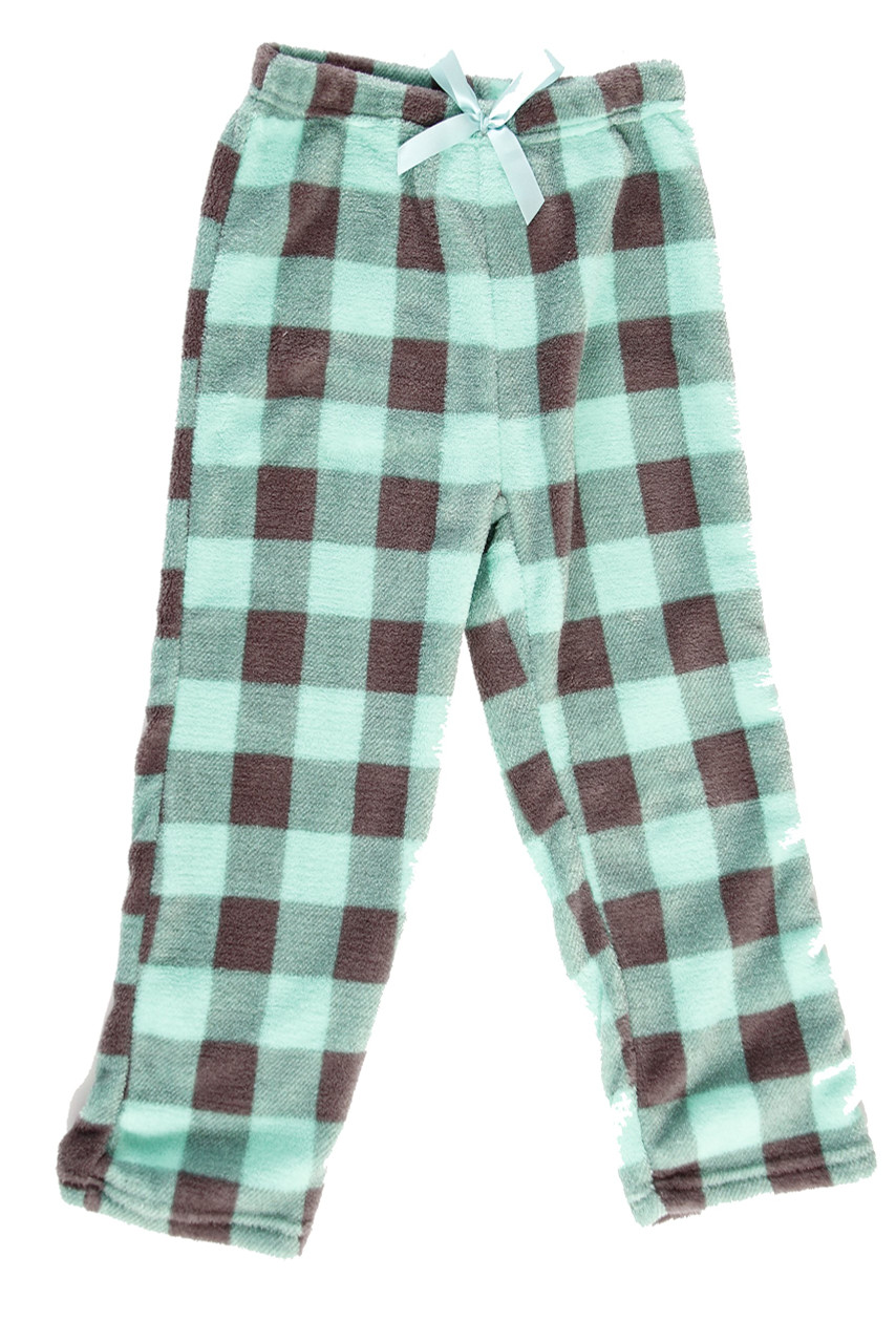 Buffalo Plaid Plush Pajama Pant - Just Love Fashion