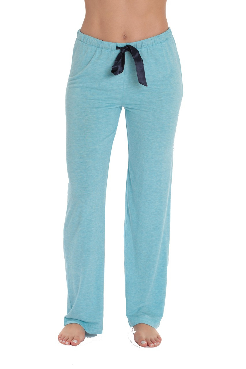 followme Ultra Soft Solid Stretch Jersey Pajama Pants for Women