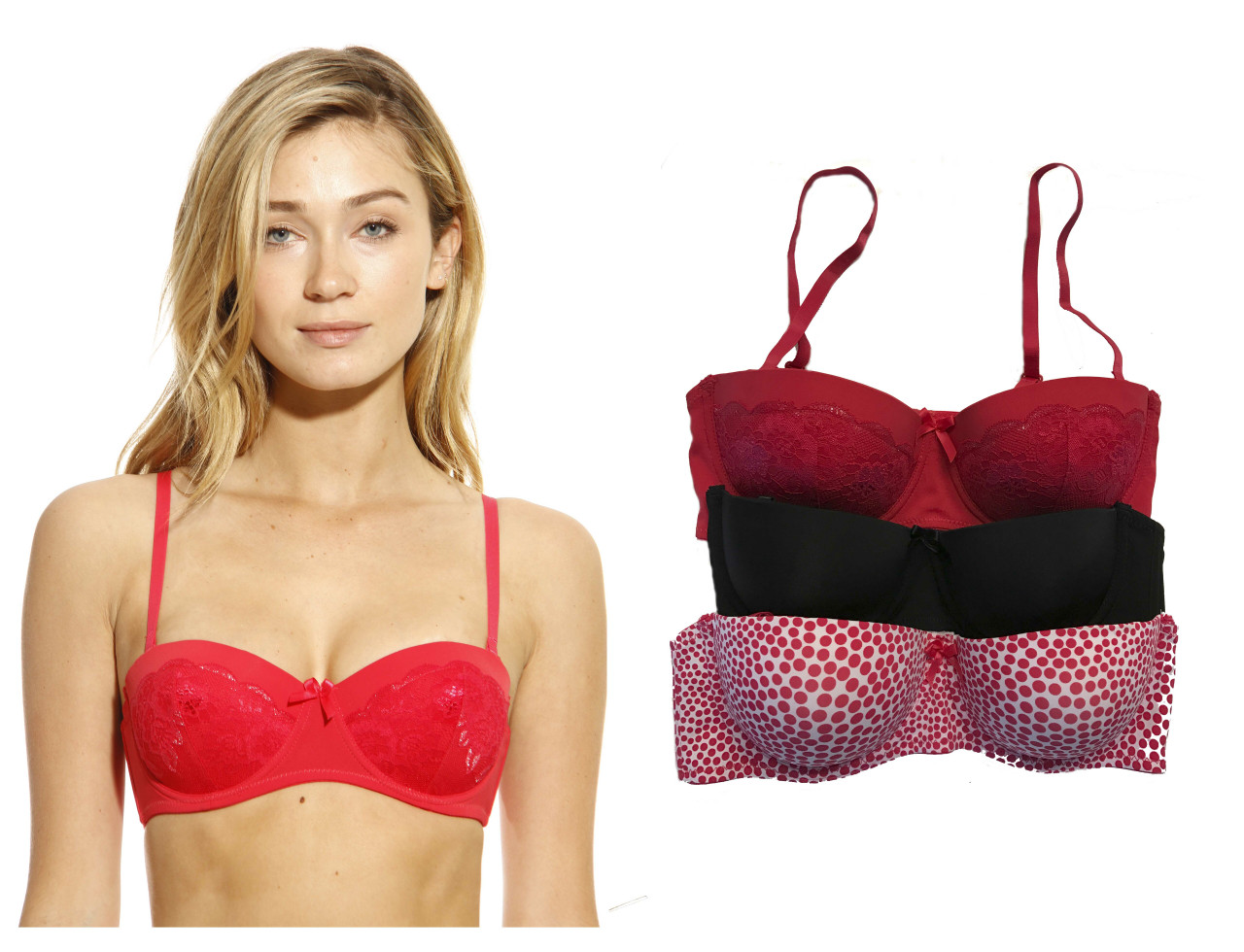 Balconette Bras (Pack of 3) - Just Love Fashion