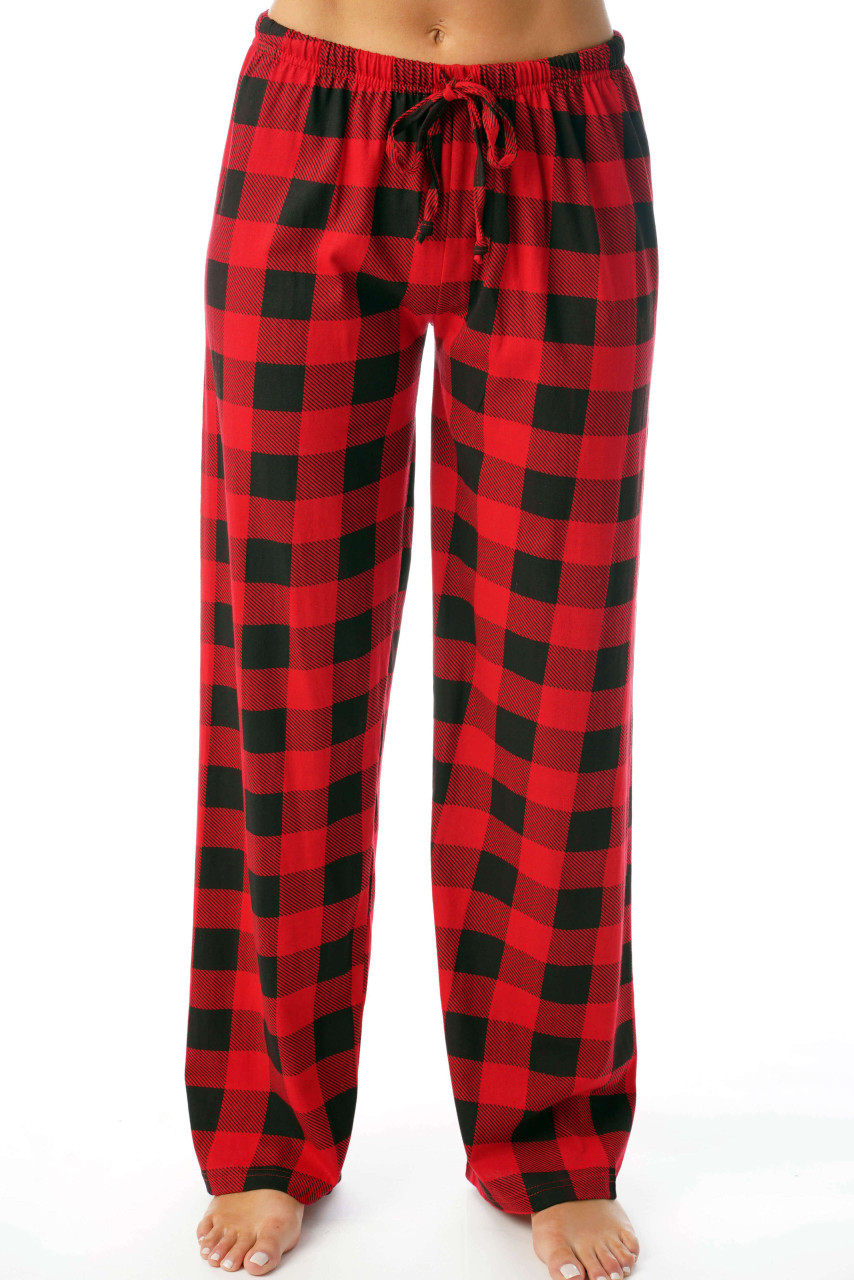 Buffalo Plaid Cotton Pajama Pants Sleepwear Just Love Fashion