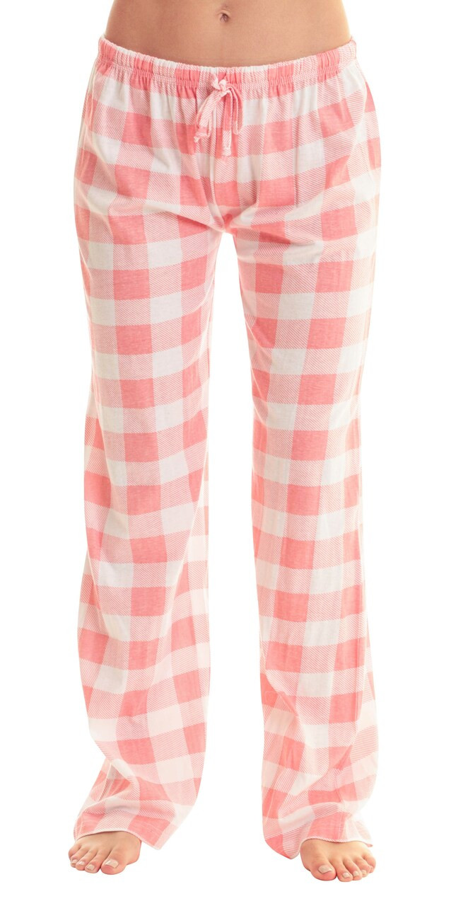 Ladies Black and White Plaid Pajama Pants | buffaloveapparel