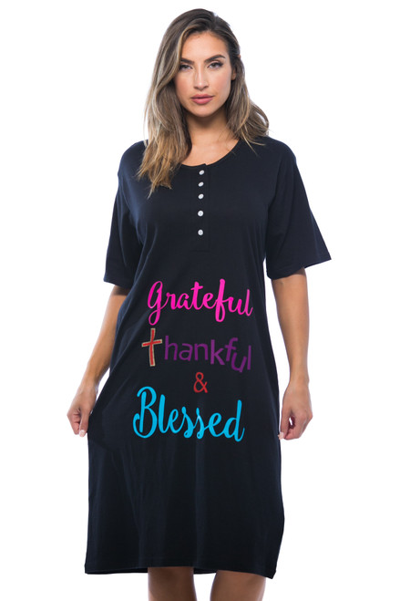 Screen Print Oversized Religious Nightgown