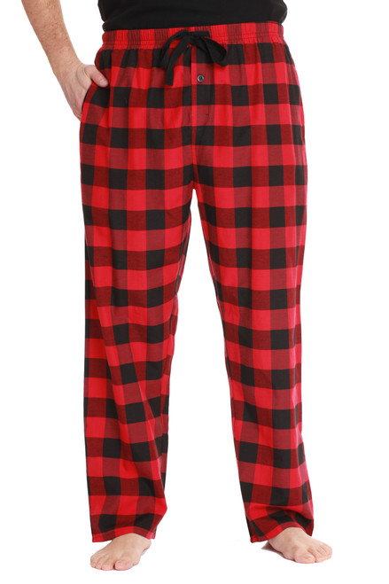 Mens Solid Poplin Pajama Pants with Pockets Just Love Fashion