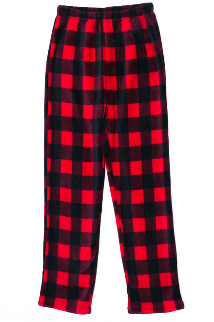 Just Love Women Plaid Pajama Pants Sleepwear (Pink Plaid, Medium) 