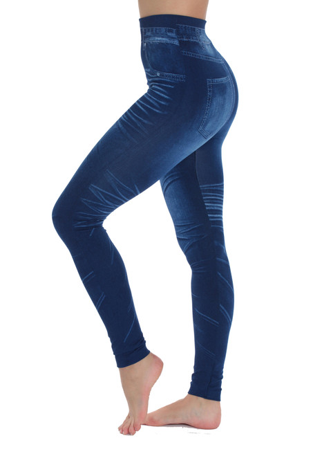 Just Love Denim Wash Jeggings for Women 6957-LTDEN-2X 