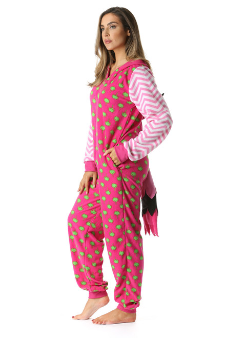 Flamingo Microfleece Adult Onesie Just Love Fashion