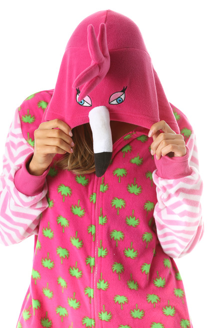 Flamingo Microfleece Adult Onesie Just Love Fashion