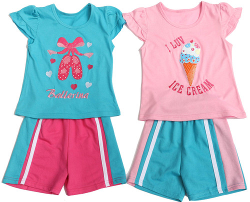  Just Love Girls Two Piece Fleece Set (Pack of 2) 17017-A-12M:  Clothing, Shoes & Jewelry