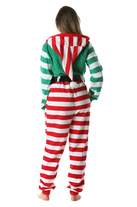 Elf Stripe Adult Onesie Just Love Fashion