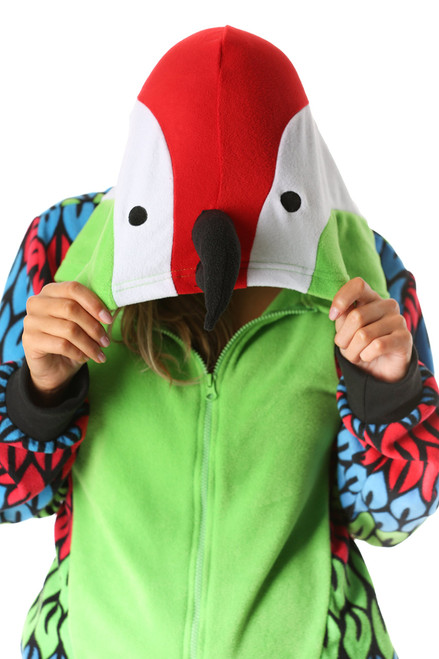 Parrot Microfleece Adult Onesie Just Love Fashion