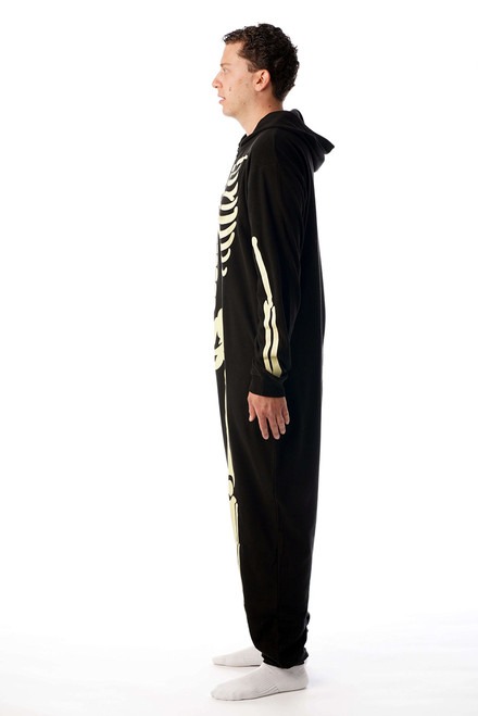 followme Glow In The Dark Skeleton Men s Adult Onesie Pajamas 6741