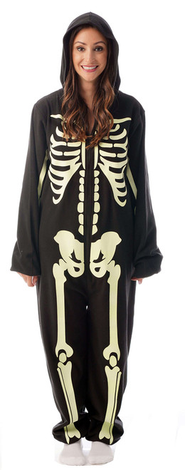 followme Glow In The Dark Skeleton Men's Adult Onesie Pajamas 6741-XXL -  Just Love Fashion