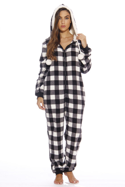 Shop Evergreen Plaid Adult Onesie Flapjack By Hobby Hill Farm