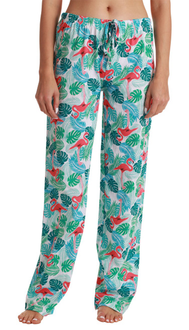 Just Love Fleece Pajama Pants for Women Sleepwear PJs (Heart - Fuchsia  White, 2X)