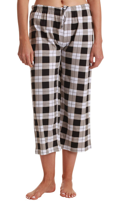 SOLY HUX Women's Plus Size Plaid Pajama Pants Lounge Pant Wide Leg Loose  Fit Sleepwear Bottoms Brown Plaid 1XL at Amazon Women's Clothing store