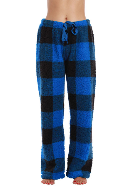 Just Love Women's Plush Pajama Pants - Soft and Cozy Lounge Pants in Petite  to Plus Sizes (Chevron - Turquoise / Pink, Small) 